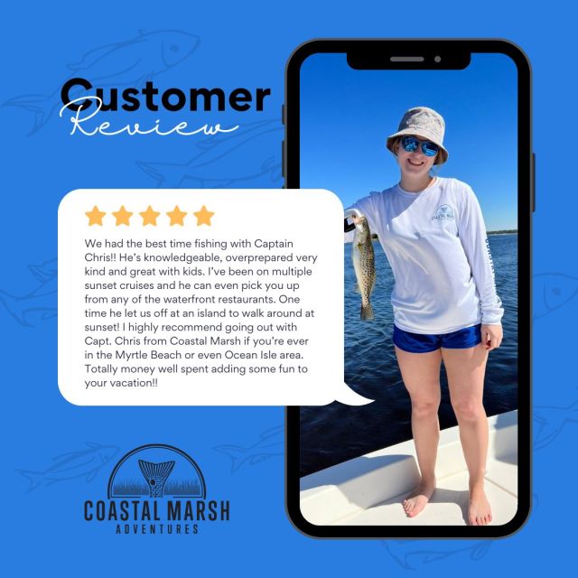 We are always thankful for customers who leave us glowing reviews on Google! We appreciate Raegan for taking time out of her day to leave us this 5 star one. Thanks again and we look forward to seeing you out on the water soon! 👌